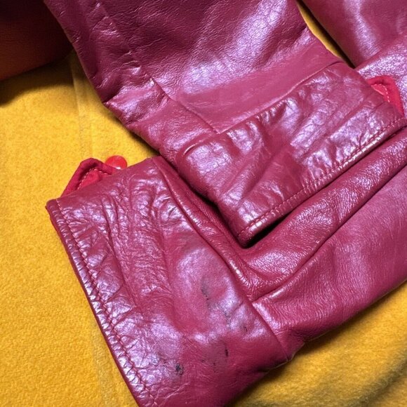 Vintage 1966 Varsity Men M/L Basketball Lords Edmonton Leather Wool Jacket - Picture 11 of 11